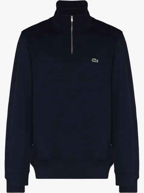 Lacoste logo-embroidered high-neck sweatshirt