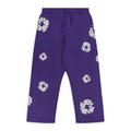 Purple Cotton Wreath Sweatpants