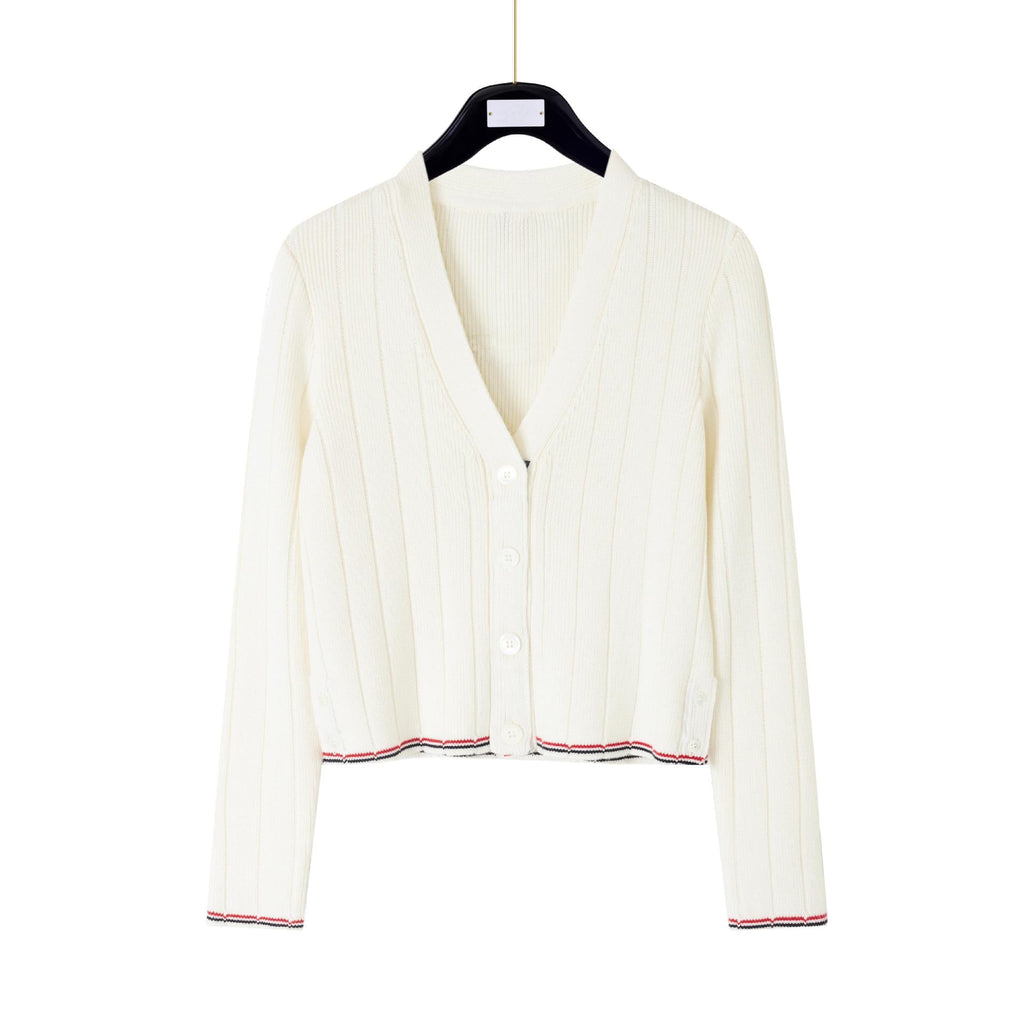 Cotton wool knitted cardigan