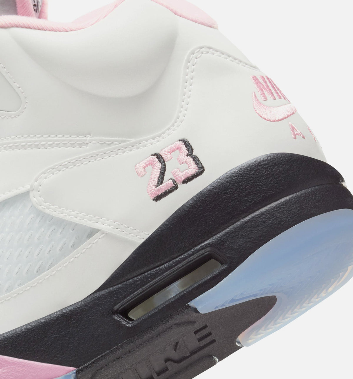 Air Jordan 5 Retro Medium Soft Pink Men's Lifestyle Shoe – White/Soft Pink/Black