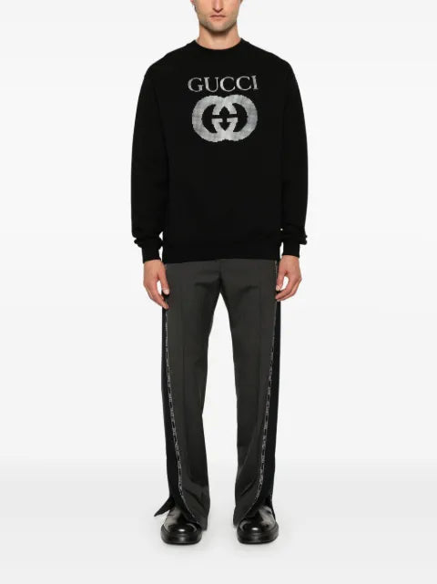 Gucci Interlocking G-appliqué sweatshirt