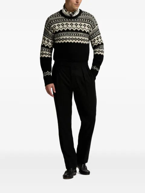 Ralph Lauren Purple Label fairisle cashmere sweater