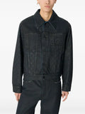 Marine Serre Moon waxed denim jacket