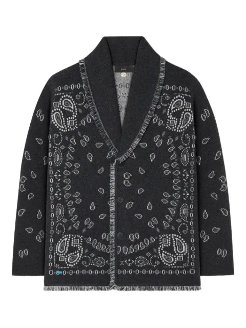 Alanui paisley-jacquard cardigan