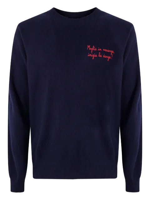 MC2 Saint Barth embroidered wool sweater
