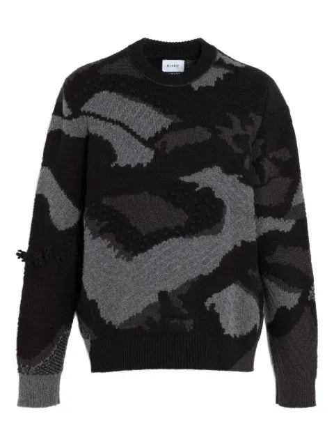 Barrie patterned-intarsia sweater
