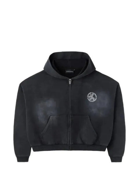 GV Gallery logo-detail zip hoodie
