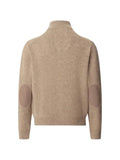Hackett London zip ribbed knit cardigan