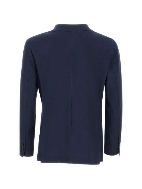 Marchesani honeycomb-weave slim-fit blazer