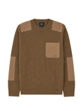 A.P.C. ribbed-knit panelled sweater