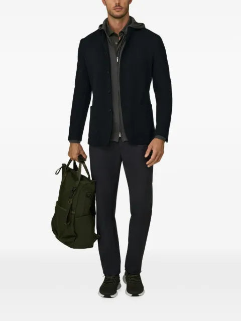 Boggi Milano blazer diagonal wool blend B Tech