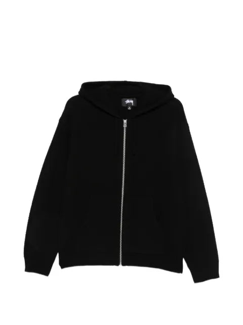 Stüssy zip-up merino-wool hoodie