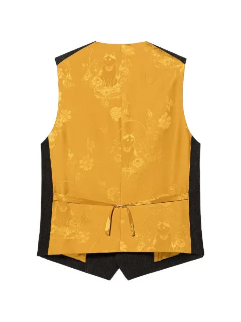 Shanghai Tang button-up tailored waistcoat