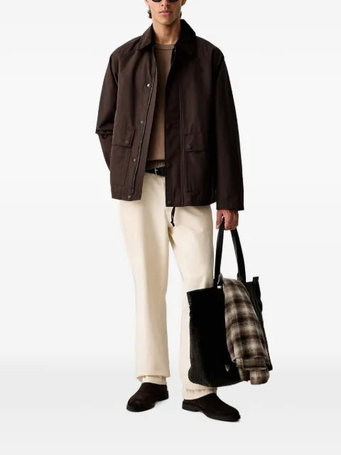 Marc O'Polo corduroy-collar raglan-sleeve jacket