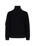 sacai ribbed-knit panelled jacket