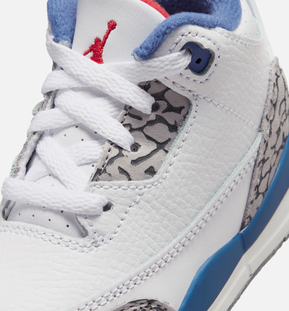 Air Jordan 3 Retro OG 'True Blue' - Infant/Toddler Lifestyle Sneaker (White/Fire Red/True Blue)