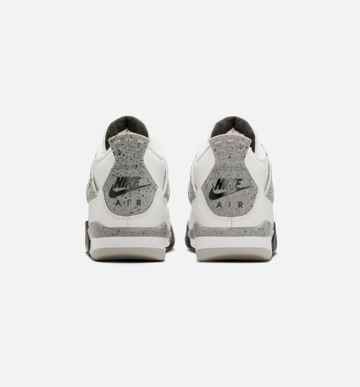 Air Jordan 4 Retro White Cement Big Kids' Sneakers - Summit White / Fire Red / Cement Grey / Black