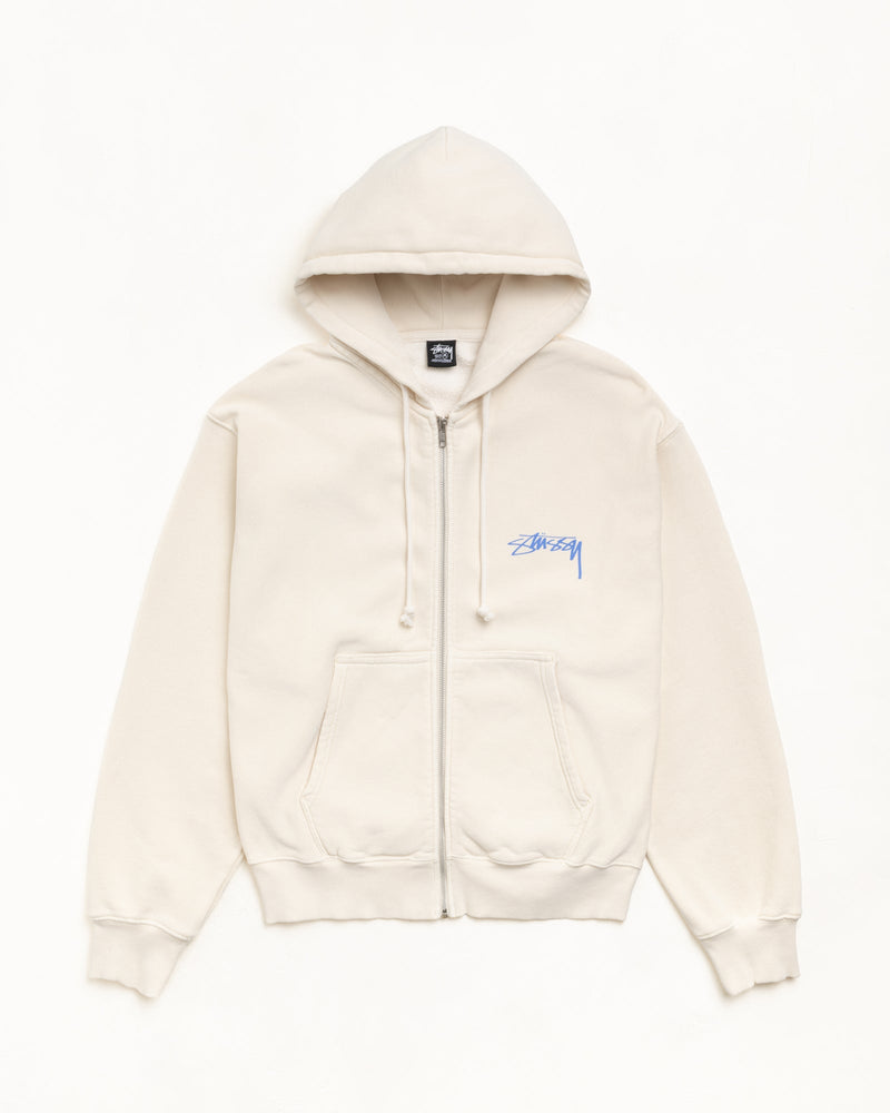 SKATE STACK ZIP HOODIE PIGMENT DYED