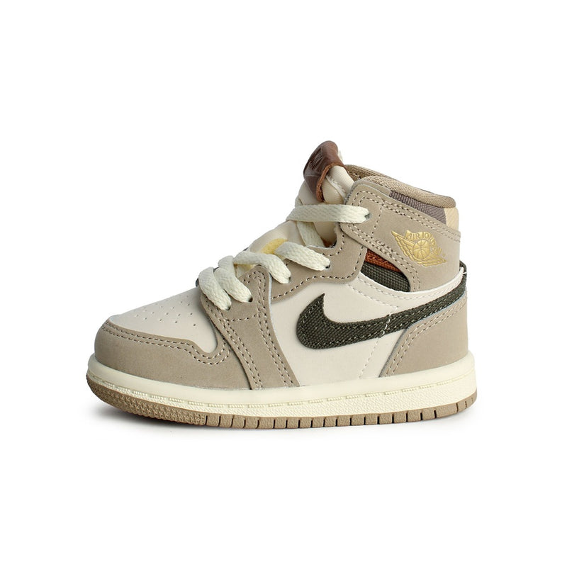 Toddler's Jordan 1 Retro High OG Khaki/Cargo Khaki-Sail (FD2598 201)