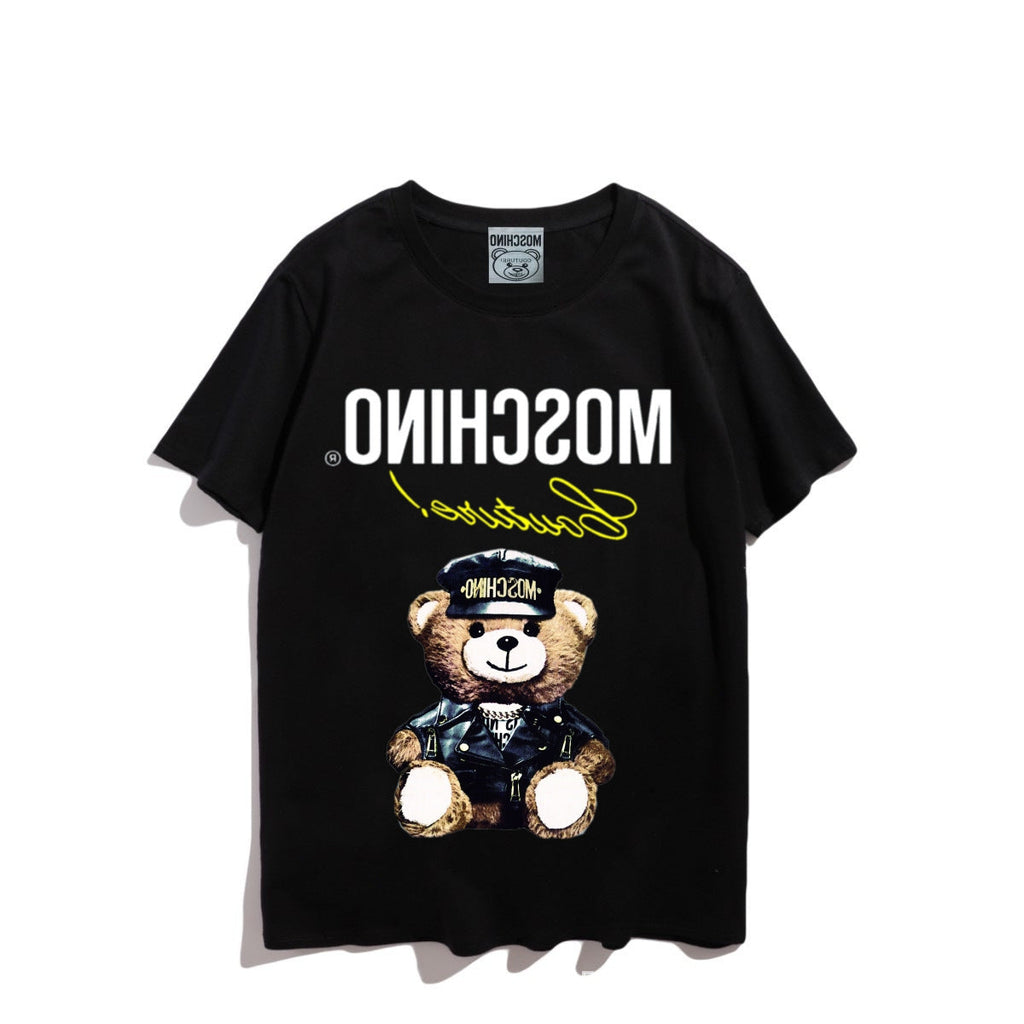 Moschino T-shirt Bear Printed Short-Sleeved T-shirt Couple Wear