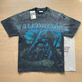 Vale Dreams Blue Graphic T-Shirt Washed Black