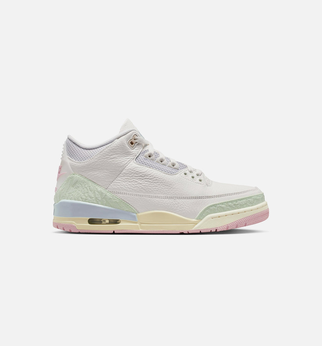 Air Jordan 3 Retro Sail and Jade Aura – Men's Lifestyle Shoe in Sail/Jade Aura/Aura/Iced Carmine