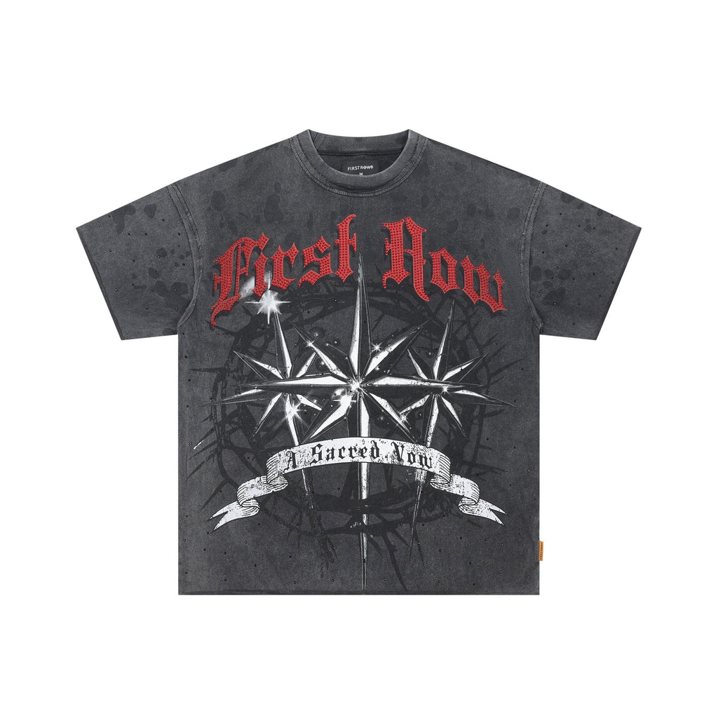 FIRST ROW A Sacred Vow Thornbush Stars Graphic T-Shirt