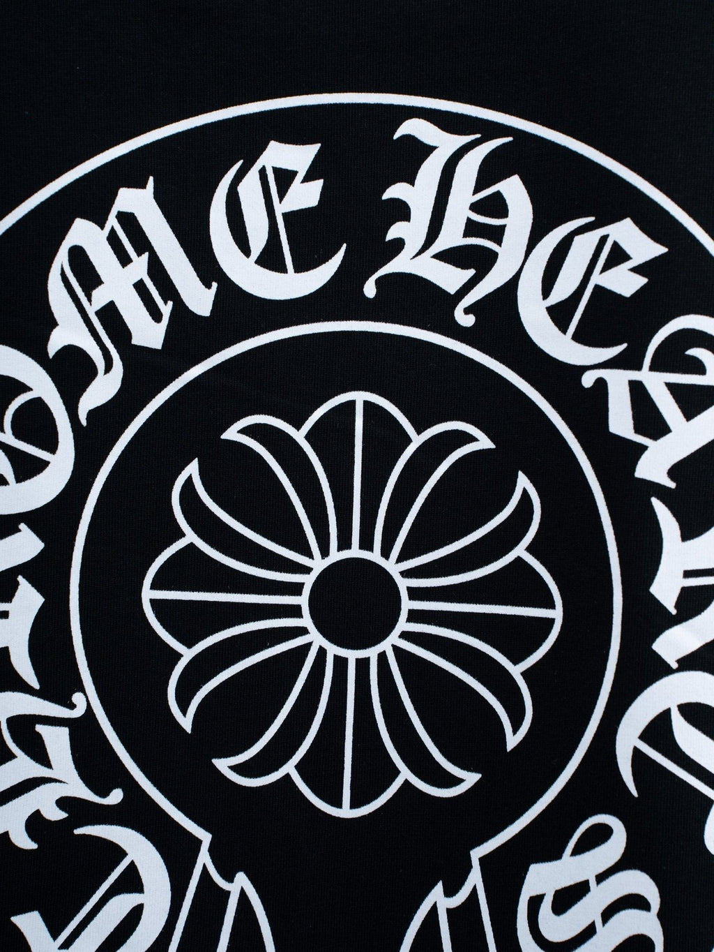 Chrome Hearts Horseshoe Floral Graphic T-Shirt