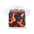 MAJESTIK Skull & Flame Graphic T-Shirt