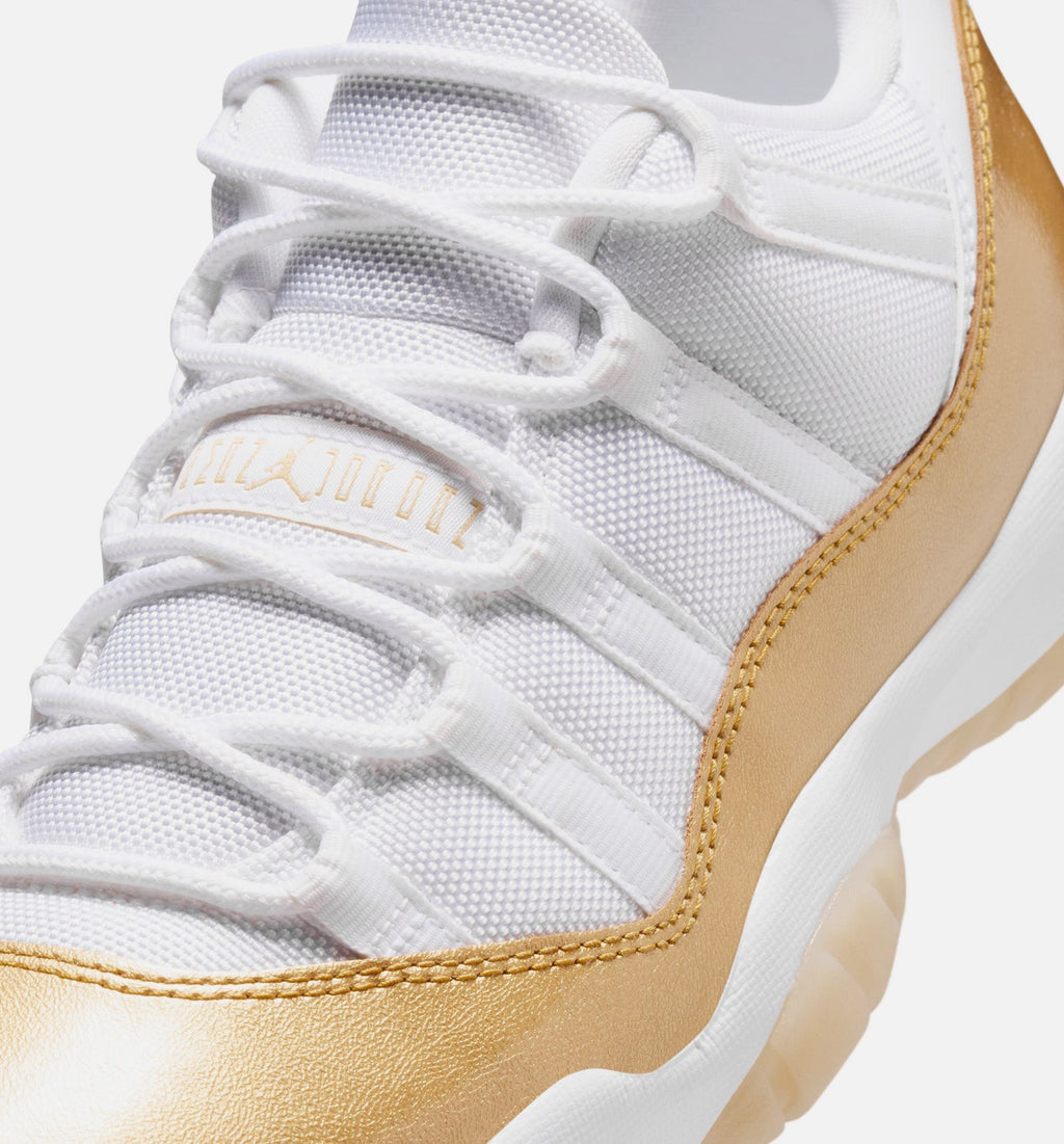Air Jordan 11 Retro Low Mother's Day Women's Sneakers - White / Metallic Gold / Team Gold