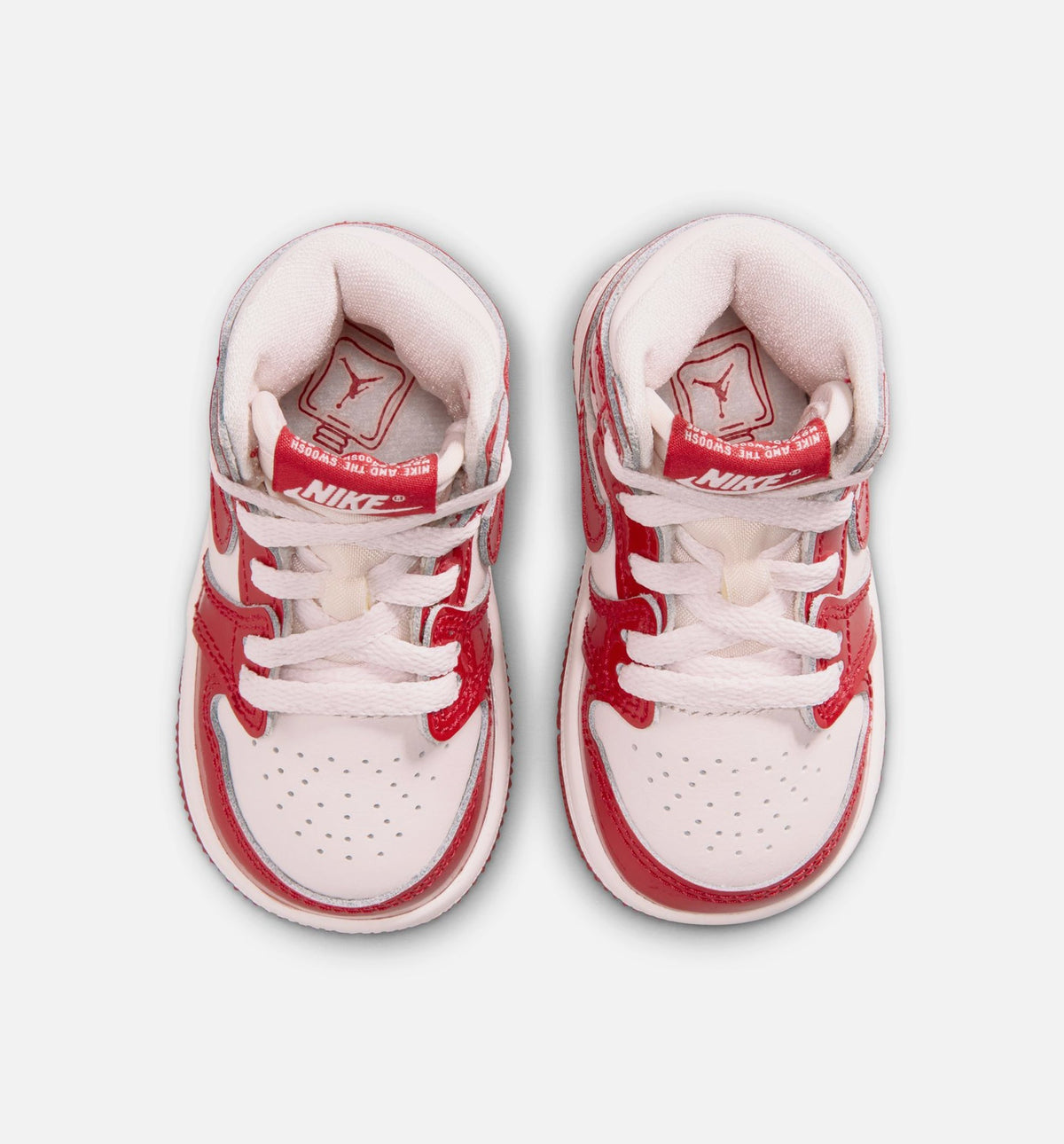 Air Jordan 1 Retro High OG Infant/Toddler Lifestyle Shoes - University Red/Metallic Silver