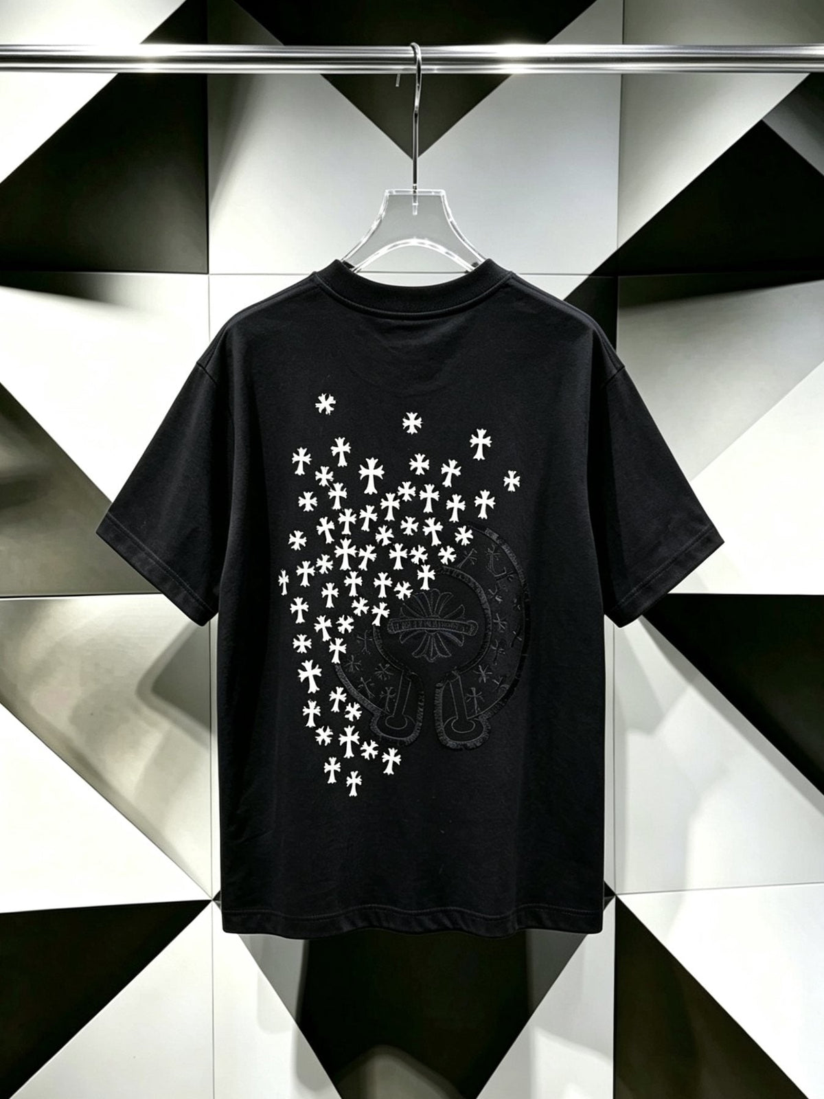 Chrome Hearts Clustered Cross Short-Sleeve T-Shirt