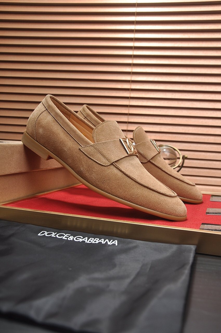 Dolce & Gabbana Metal-Embellished Loafers