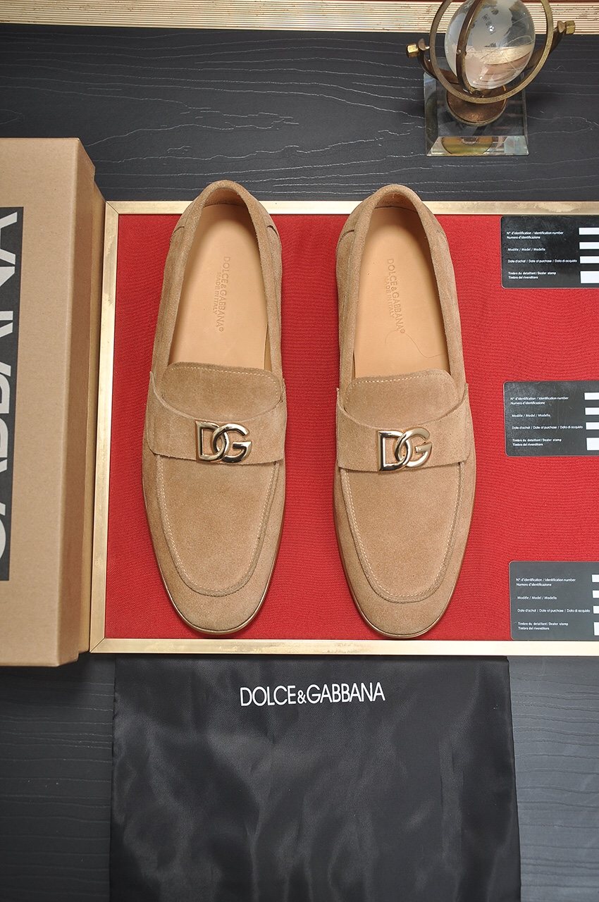 Dolce & Gabbana Metal-Embellished Loafers