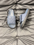Louis Vuitton Woven Strap Slide Sandals - Slip-On Design