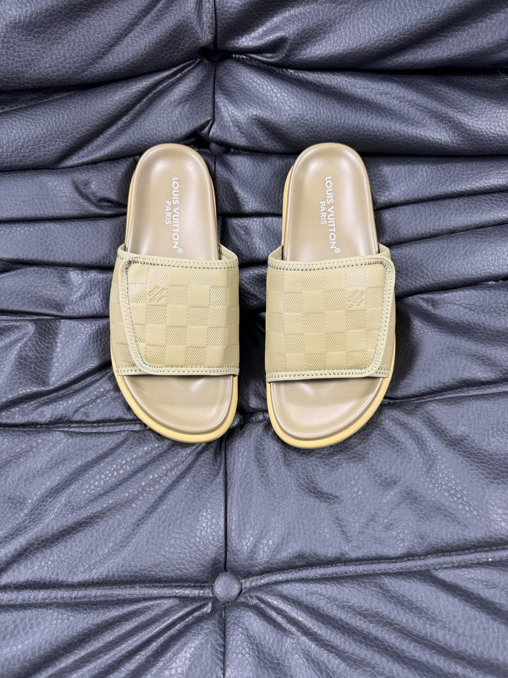 Louis Vuitton Woven Strap Slide Sandals - Slip-On Design