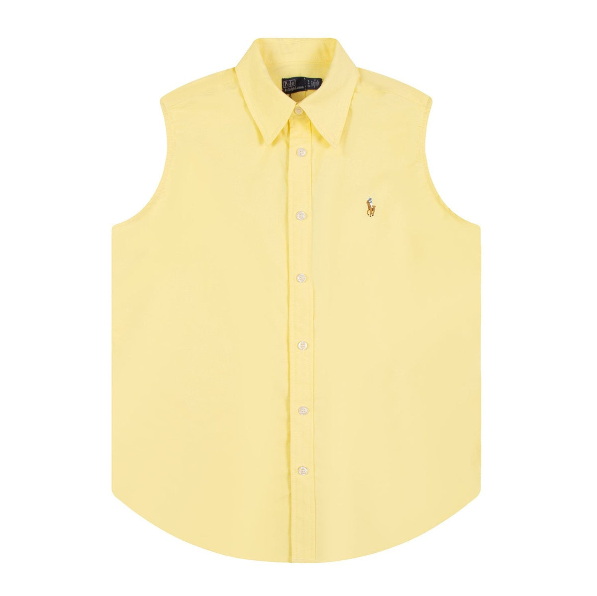 Ralph Lauren Sleeveless Oxford Button-Front Shirt