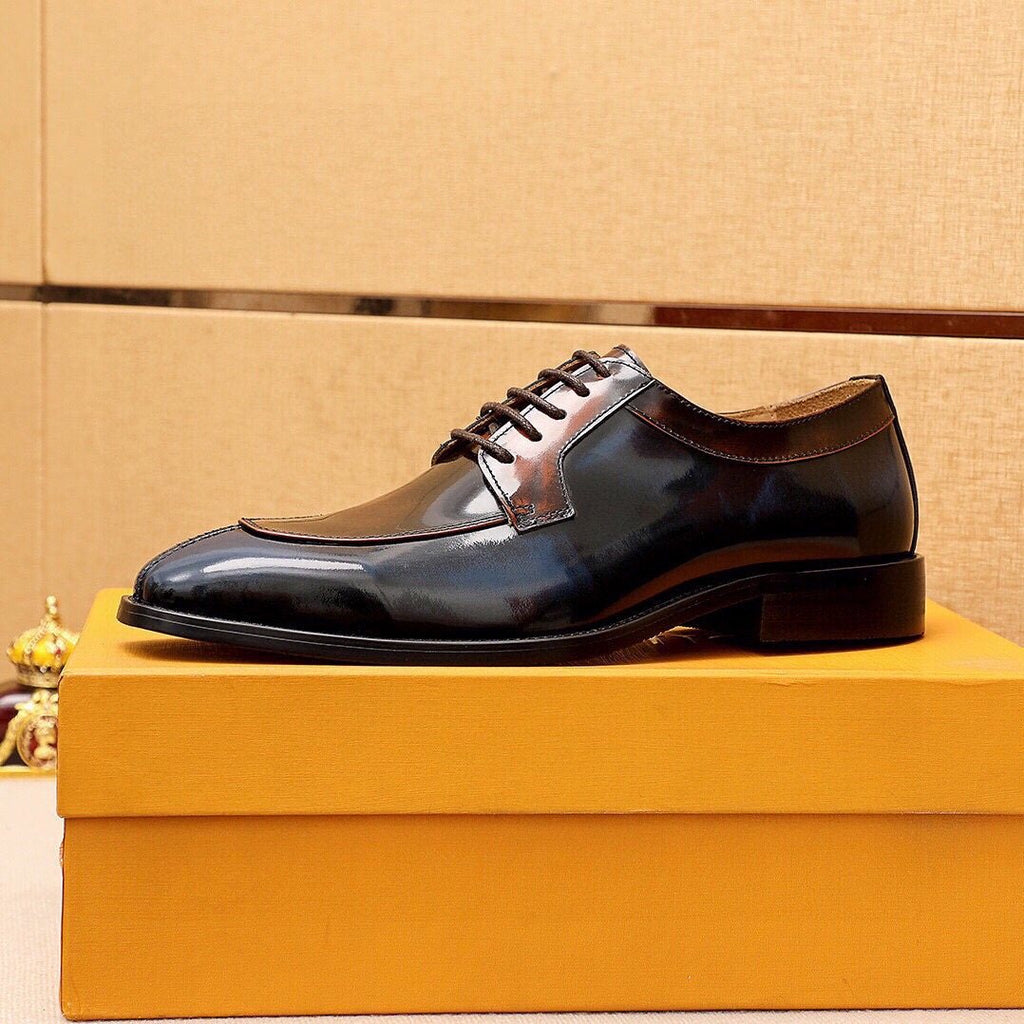 Louis Vuitton Men's Dark Brown & Black Oxford Shoes