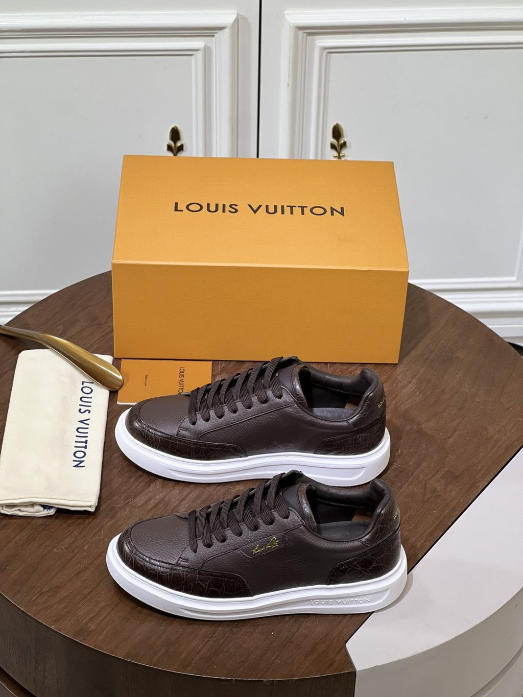 Louis Vuitton Black Low-Top Sneakers