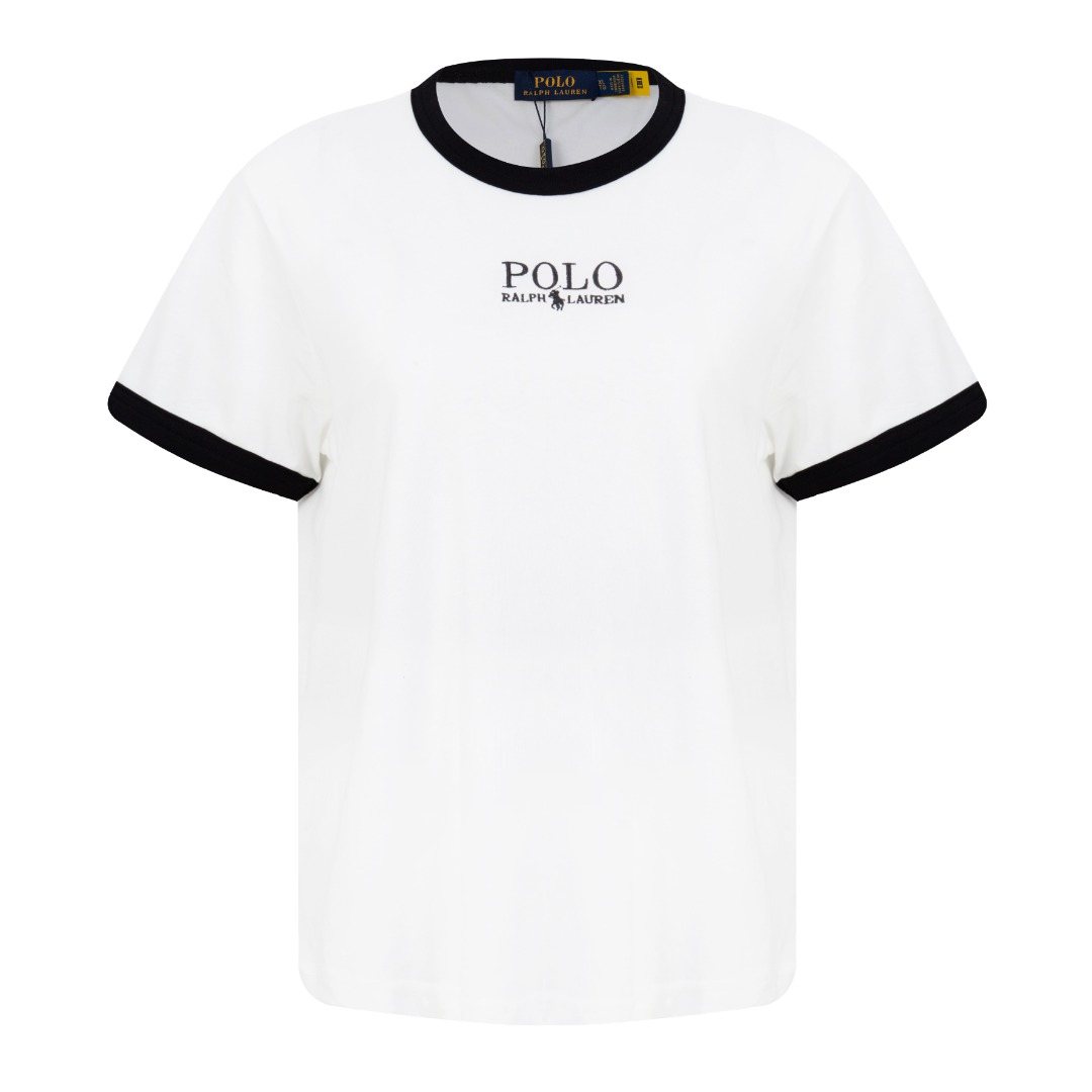 Ralph Lauren Contrast-Trim Logo T-Shirt