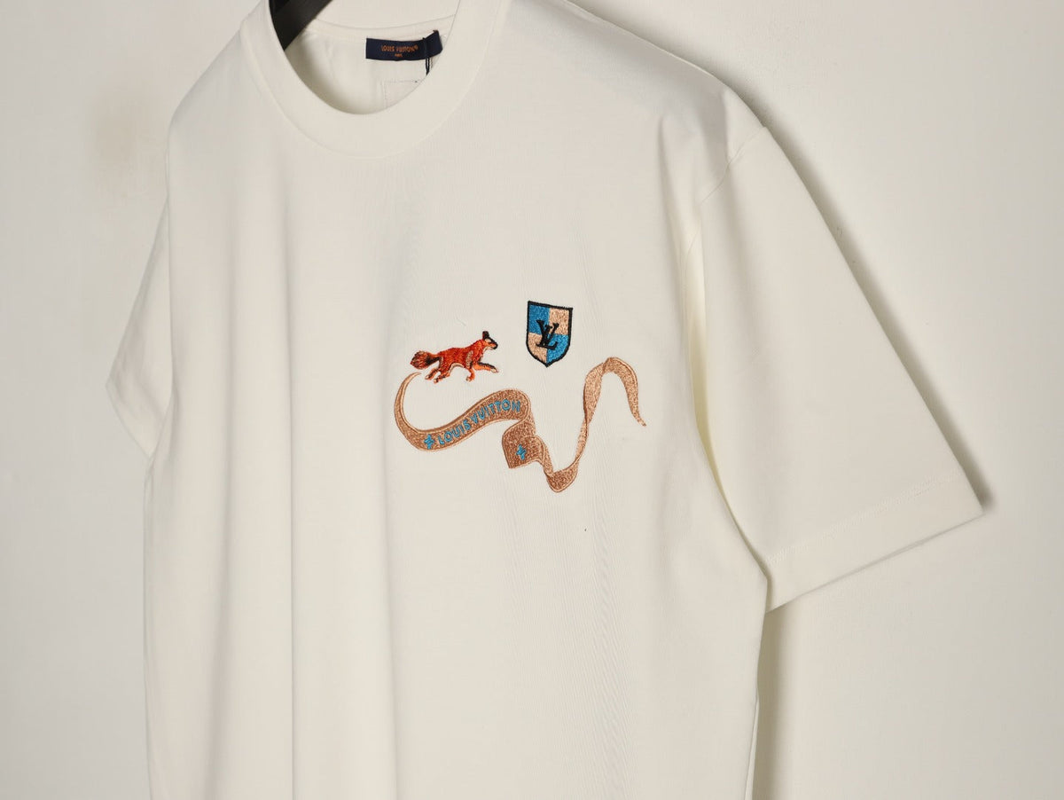 Louis Vuitton Fox and Ribbon Motif T-Shirt - Off-White